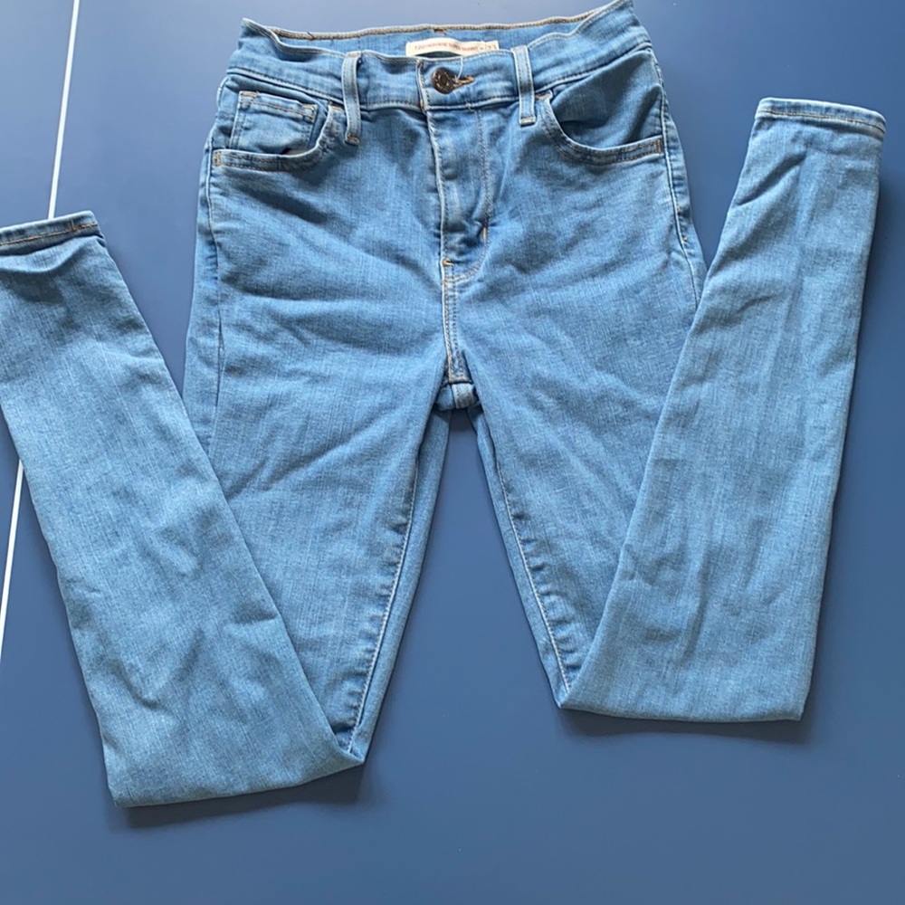 Girls Levi’s Denim High Rise Super Skinny Jeans